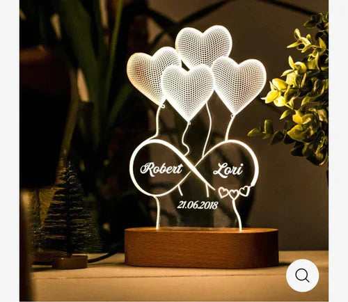 PERSONALIZED 3D LED LIGHT LAMP